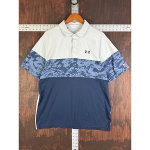 Under Armour Freedom Colorblock Camo Short Sleeve Performance Polo 1363029 XL UA